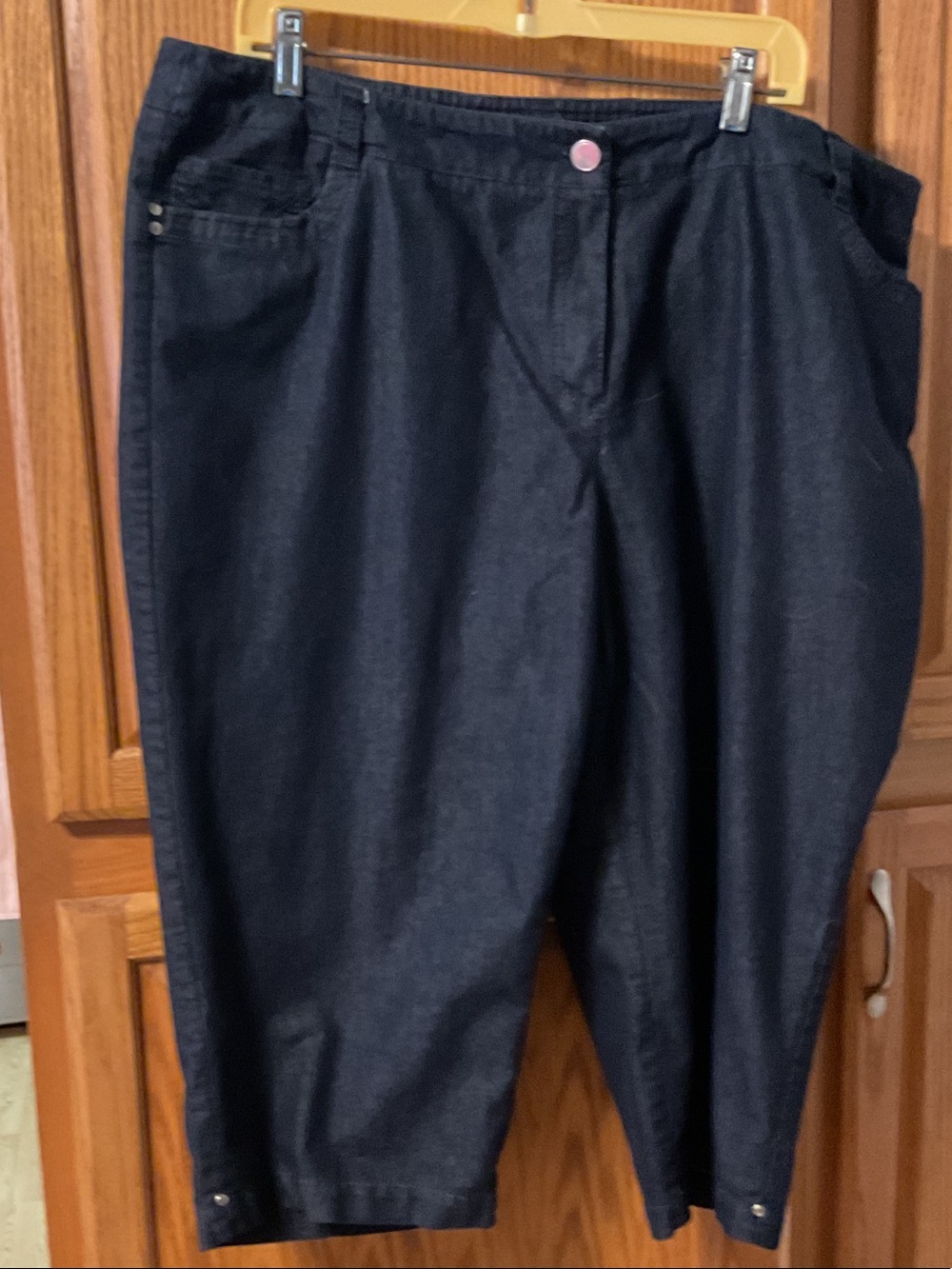 Zac & Rachel Dark Navy Cropped Ankle Jeans size 20W